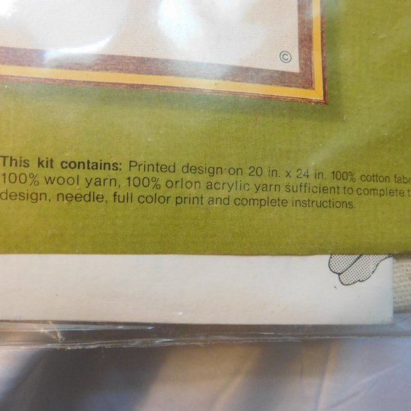 Sunset INDIAN CHIEF Crewel Embroidery Kit Vintage - Picture 5 of 8